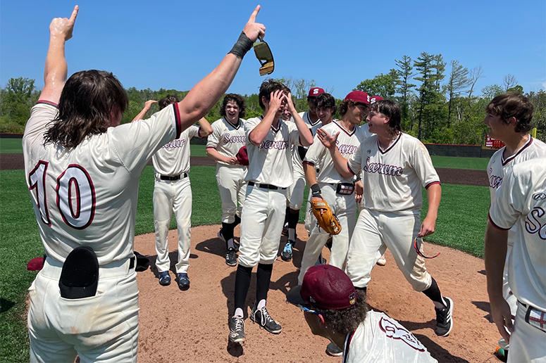 NE_Baseball's tweet photo. The @SarumBaseball team won its first WNEPBL Tournament championship since 2018. Here's how they did it.

https://t.co/RHSpw5quPz https://t.co/4PlNEY2Emv