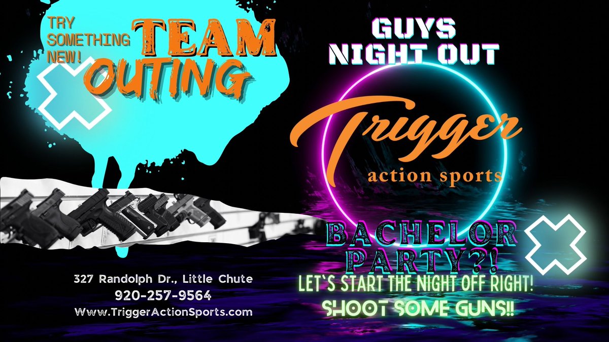 TriggerActionWI's tweet photo. Through a wicked party by kicking it off at the range! #triggeractionsports https://t.co/nkGkSwowkM