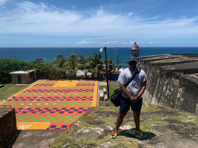 Shout out to @carmeloanthony, super dope to be here.  Thanks for creating the opportunity.  #closertomydreams #ArtOfProgress #PuertoRico