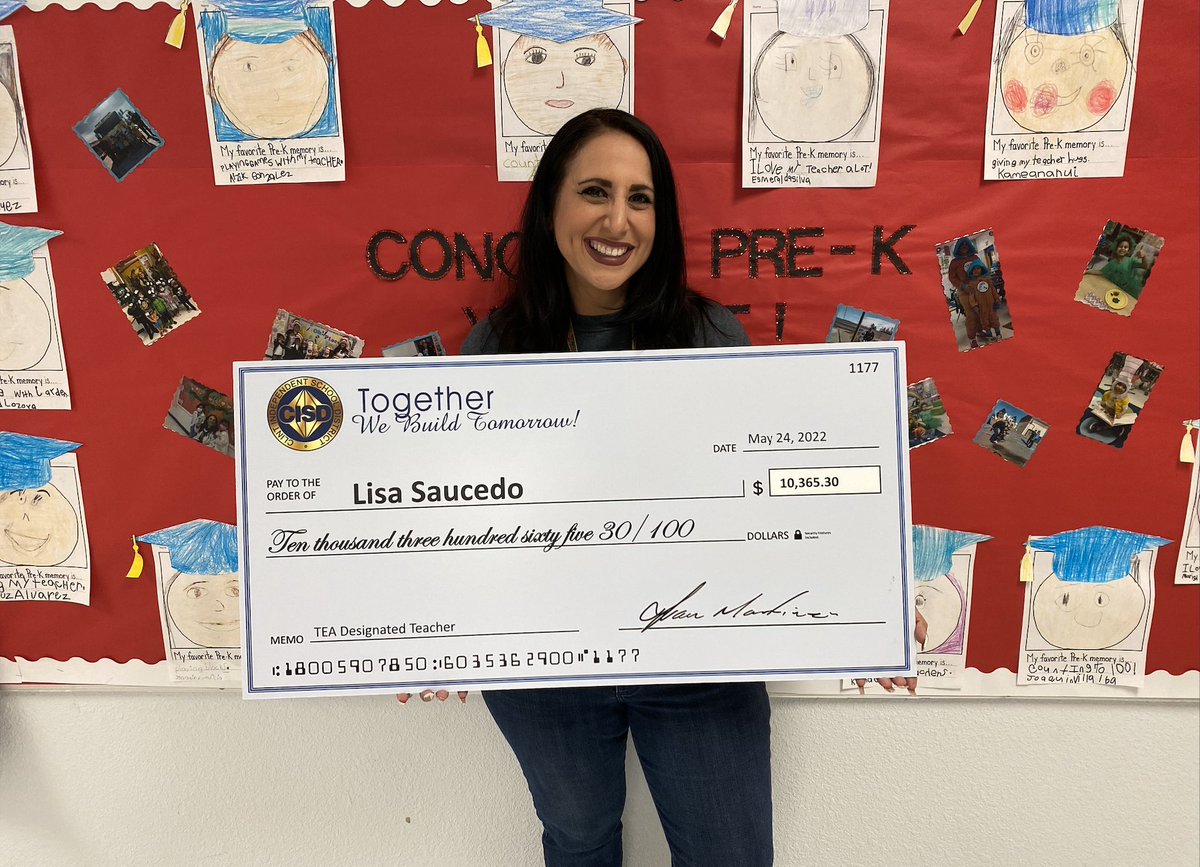 Congratulations to our 4 teachers today that received thier TIA checks for being designated TIA teachers by the state of Texas! #WeAreClintISD #CowboyStrong #RSEBrickbyBrick