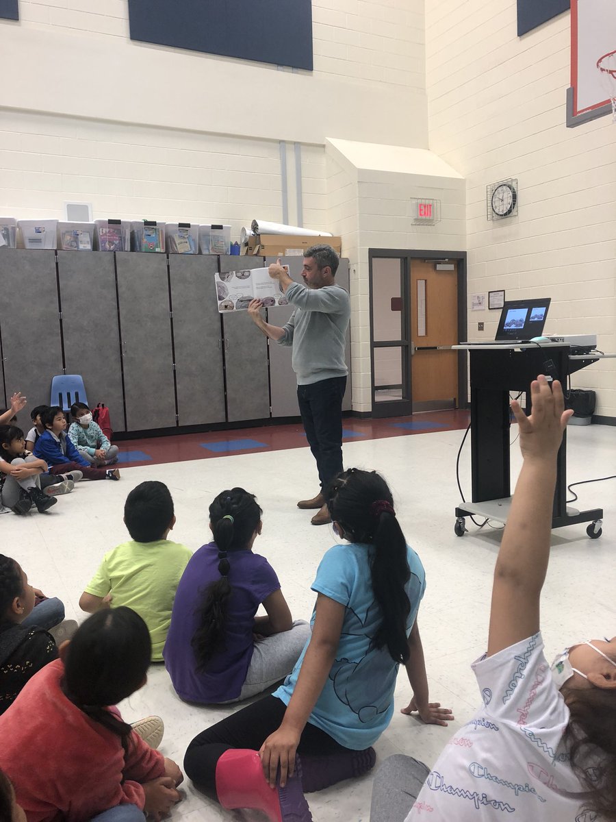 FirstiesFun's tweet image. We LOVED having Mr. Jay visit us today! We can’t wait to take our Ricky the Rock that Couldn’t Roll books home to share with our families! #YES_Bulldogs #firstgrade