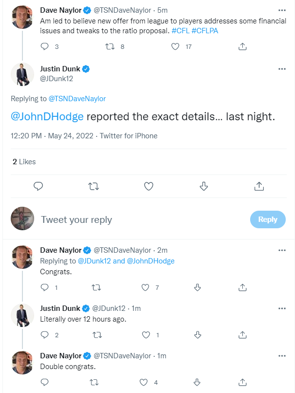 Safimod's tweet photo. I don't know why this exchange has me giggle, but here we are on a Tuesday afternoon, giggling like a school girl. Thanks gents #DoubleCongrats https://t.co/5mX7yZsUb7
