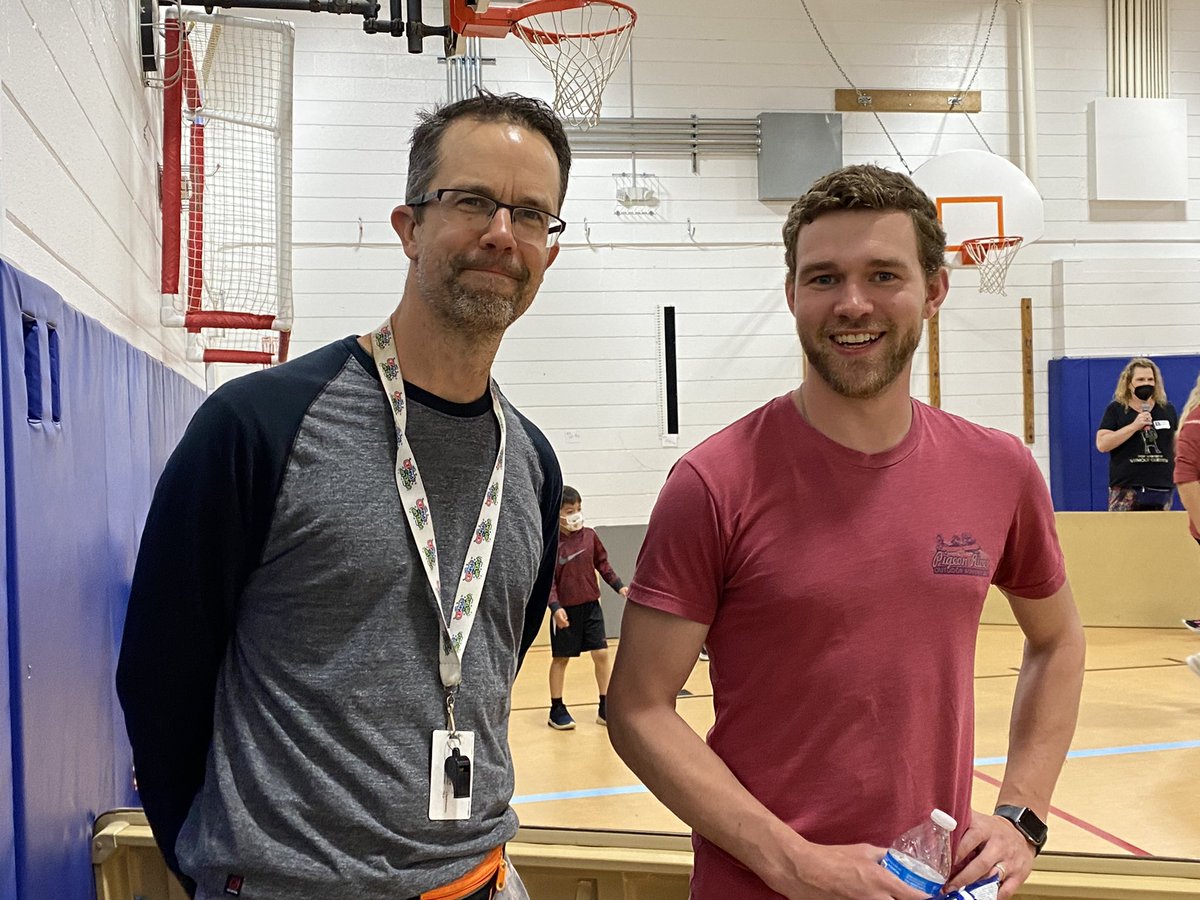 Our dynamic duo PE teachers put together an amazing indoor field day when the weather didn’t cooperate.