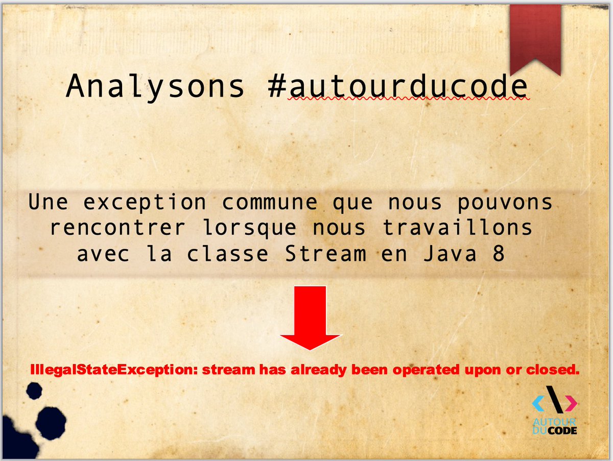 autourducode's tweet image. 🥳🥳 Autour Du Code revient avec un nouvel article sur @java 8  #apistream
bit.ly/39RSN2v @javacodegeeks @RickenBrice @ensode