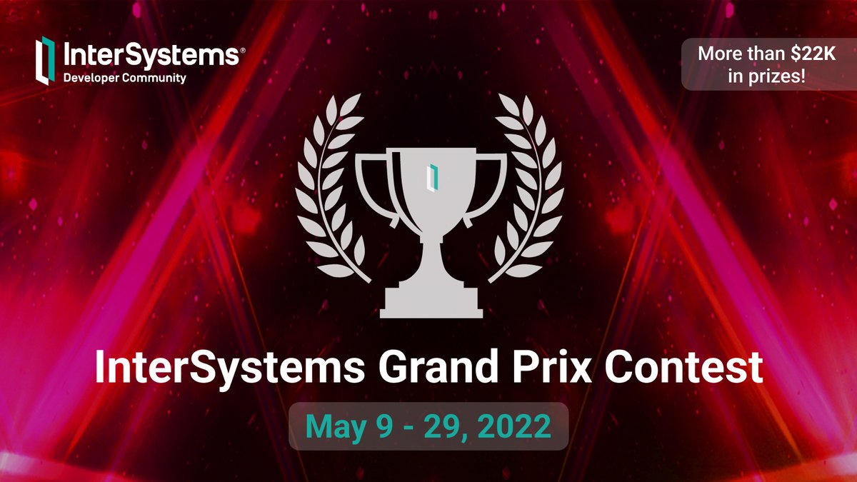 InterSystemsDev's tweet photo. There's still time to participate in the @InterSystems annual championship! Build an application using #InterSystemsIRIS data platform for your chance to win up to $22,000 in prizes! 🔥

👉 Submit your app before May 29. Start today at https://t.co/MV4NlS7biS 

#IRIScontest https://t.co/WjTZyjX6Kv