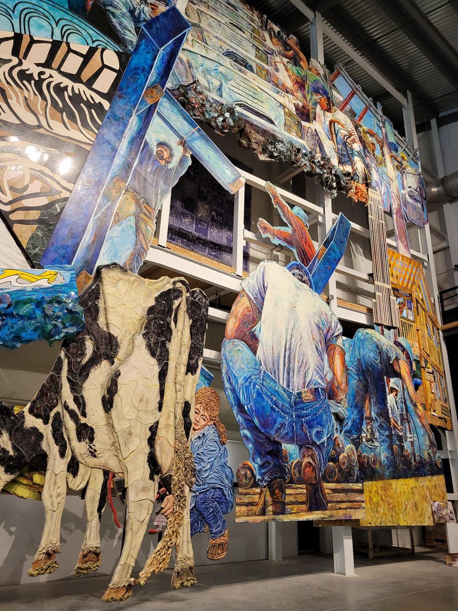 NRWIB's tweet photo. Our President CEO visited the American Mural Project in #WinstedCT! The mural is an amazing dedication to American workers in #trades, arts, science and #education. It may also be the future site of our Sept Board Meeting! #CTArts #CTWorkforce https://t.co/PFYhaVB3Wg