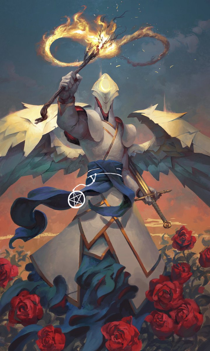 bugmeyer's tweet photo. Angelarium Tarot: The Magician https://t.co/O87K07y4D1