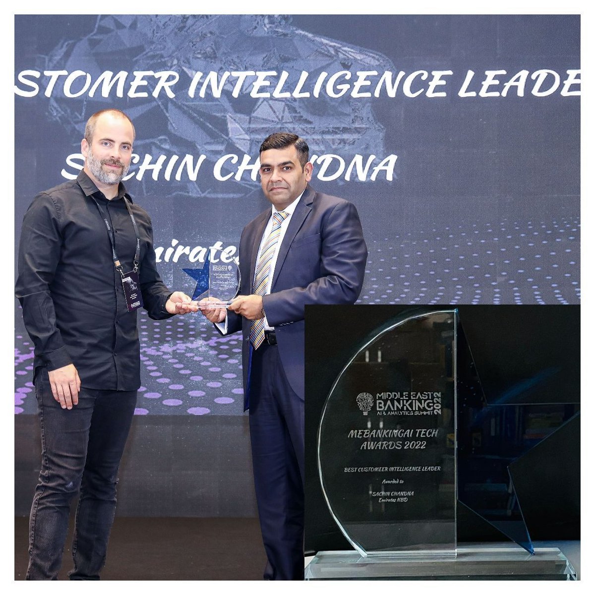 Feel delighted and humbled: I have been selected as the “Best Customer Intelligence Leader of the Year” at Middle East Banking &amp; AnalyticsSummit. 

#analytics #cx #customerintelligence #businessintelligence #AI #datadriven