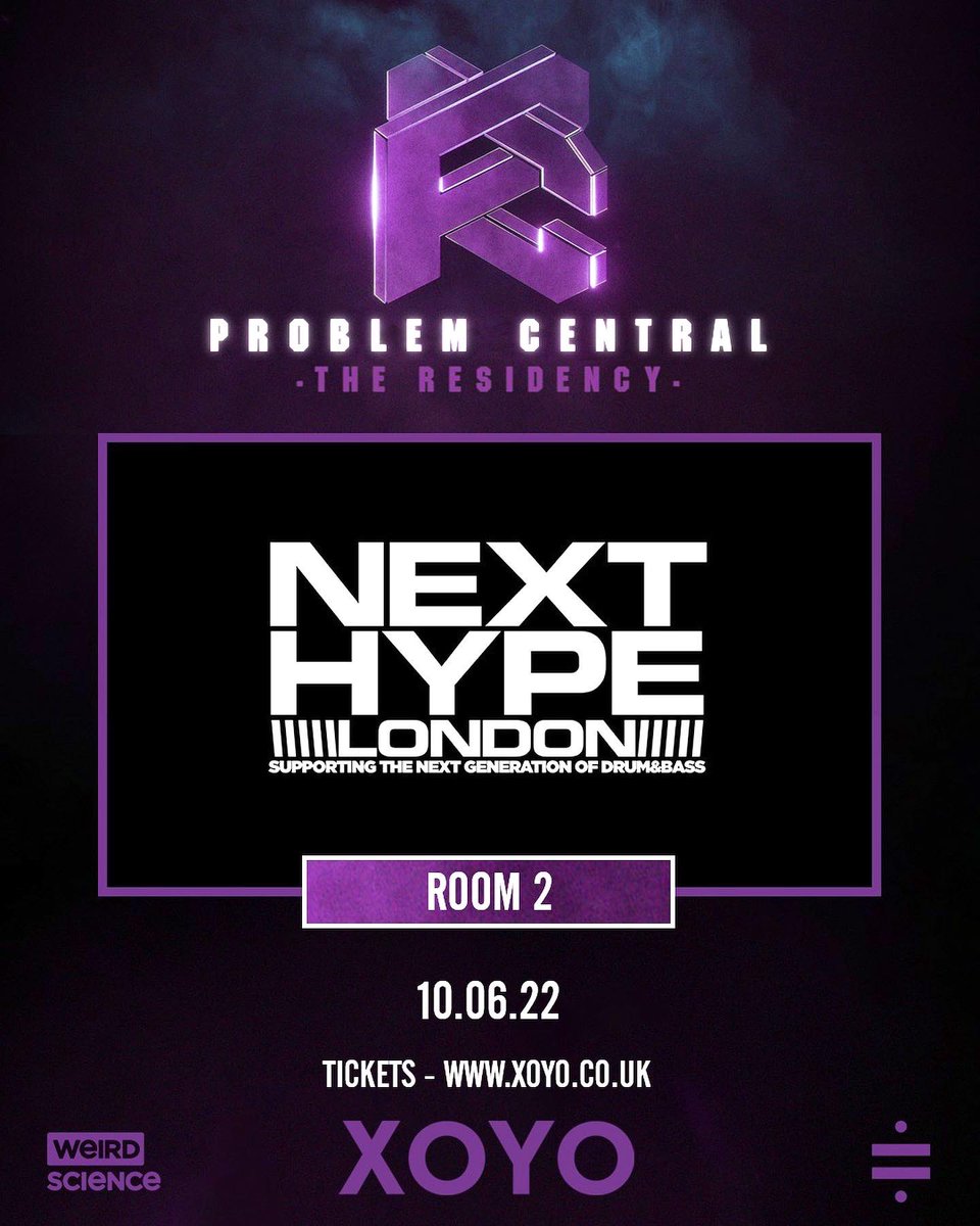 Overloadevents's tweet image. Happy to announce Next Hype will be takin over arena 2 at XOYO • June 10th at the @problem_central residency

Tickets available from ⬇️
premier.ticketek.co.uk/shows/show.asp…