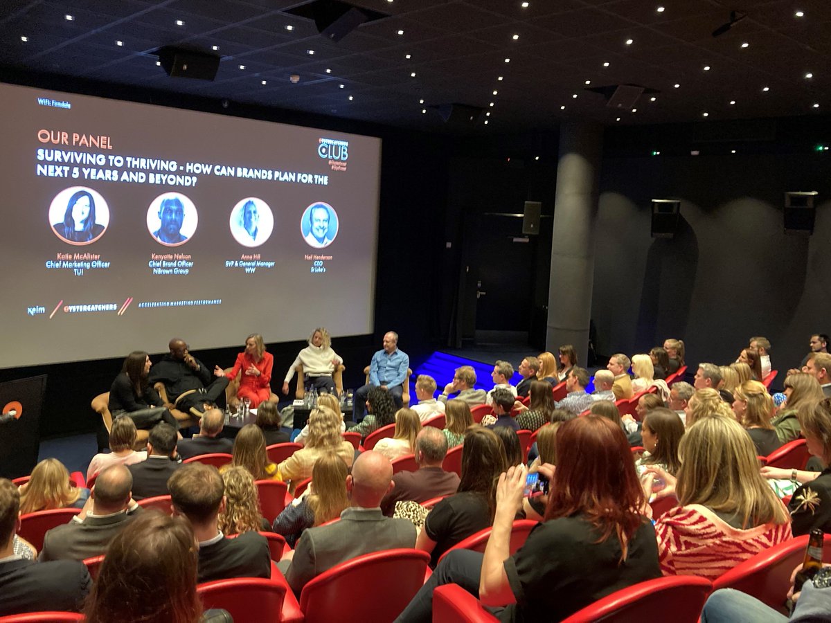 Wow - a full house to kick off our second #OystercatchersClub event of the year! A brilliant panel of @KatieRMcAlister, Anna Hill, @beautifulnoun and @hendersonneil, joining @Sukithompson to discuss #SurvivingtoThriving – how can brands plan for the next 5 years and beyond?