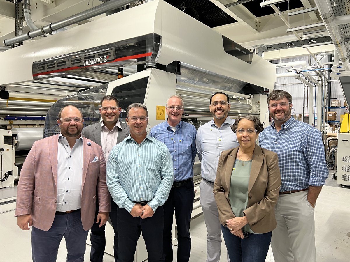 joshuabaca's tweet photo. Many thanks to our partners at #Pregis for hosting us today at their Grand Rapids #plastic film manufacturing facility, and for a robust discussion on our shared #sustainability goals. 

#MI #Michigan #Manufacturing #membership https://t.co/nGEKo7FN7i