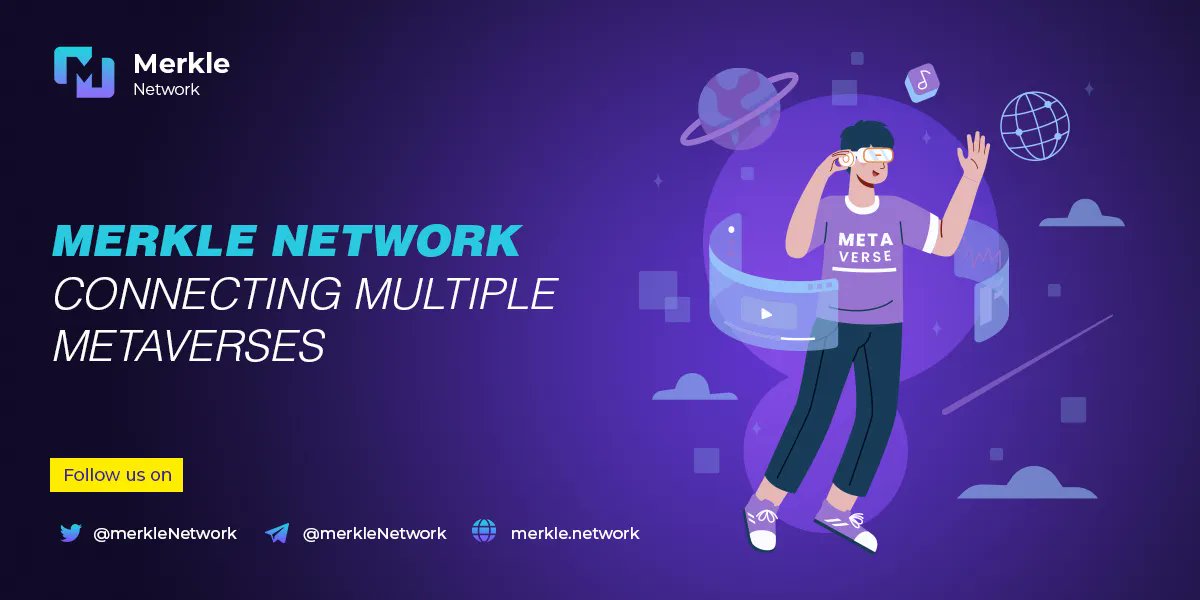 Merkle Network (@merklenetwork) on Twitter photo #Metaverse is a big deal and we are taking it seriously.☸️
$Merkle will play a big role in connecting 🔗 multiple metaverses to enable seamless flow between them!⛓️
This is what we call #Multiverse!🌀
👉 Read more details buff.ly/3yX6M1N
<a href="/CrypCade/">CrypCade City</a> #ETH #BSC #MATIC #Metaverse is a big deal and we are taking it seriously.☸️
$Merkle will play a big role in connecting 🔗 multiple metaverses to enable seamless flow between them!⛓️
This is what we call #Multiverse!🌀
👉 Read more details buff.ly/3yX6M1N
<a href="/CrypCade/">CrypCade City</a> #ETH #BSC #MATIC