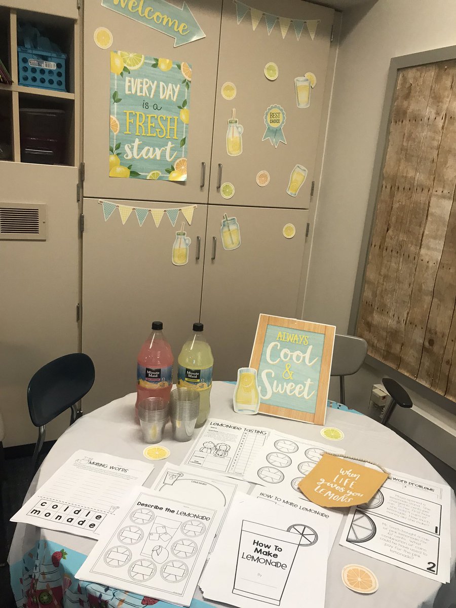 MissSergi's tweet photo. Lemonade Day is always one of my favorite days. We filled it with tasting, graphing, writing and creating. ๐ #warrenwill #theme7 #2moredays https://t.co/479nvz2udX