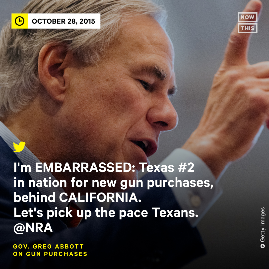 nowthisimpact's tweet photo. Greg Abbott in 2022 vs. Greg Abbott in 2015 https://t.co/SSjU8NAsQx
