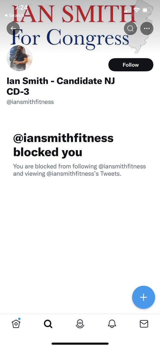kylewmoore8's tweet photo. @iansmithfitness Blocked again by Mr. DUI @iansmithfitness https://t.co/ZB0xHKBdud