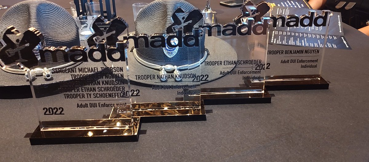 Several Troopers from around the state were in Lincoln today at the annual <a href="/MaddNebraska/">MADD Nebraska</a> Awards!

Thank you to all the Troopers, Officers, Deputies, Prosecutors, etc who work so hard to keep our roads safe!!