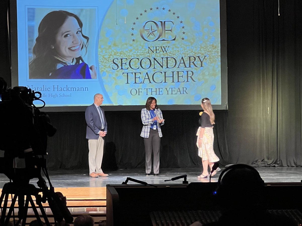 Ms. Hackmann was just named PWCS New Teacher of the Year. Well deserved for a rock star teacher. Congrats, Ms Hackmann!