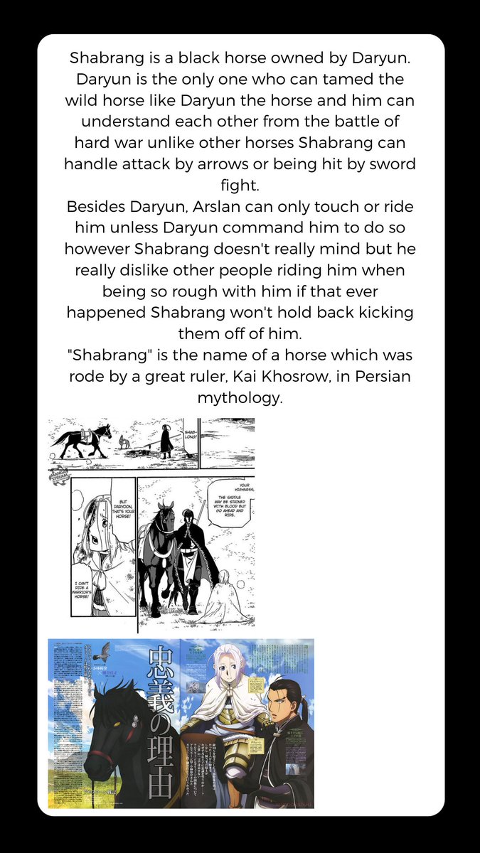 Natalie34787885's tweet photo. Shabrang and Azrael on The Heroic Legend of Arslan.
🐎🦅
#TheHeroicLegendofArslan #ArslanSenki #Daryun #Arslan #Azrael #Shabrang #manga https://t.co/qnDYertqem