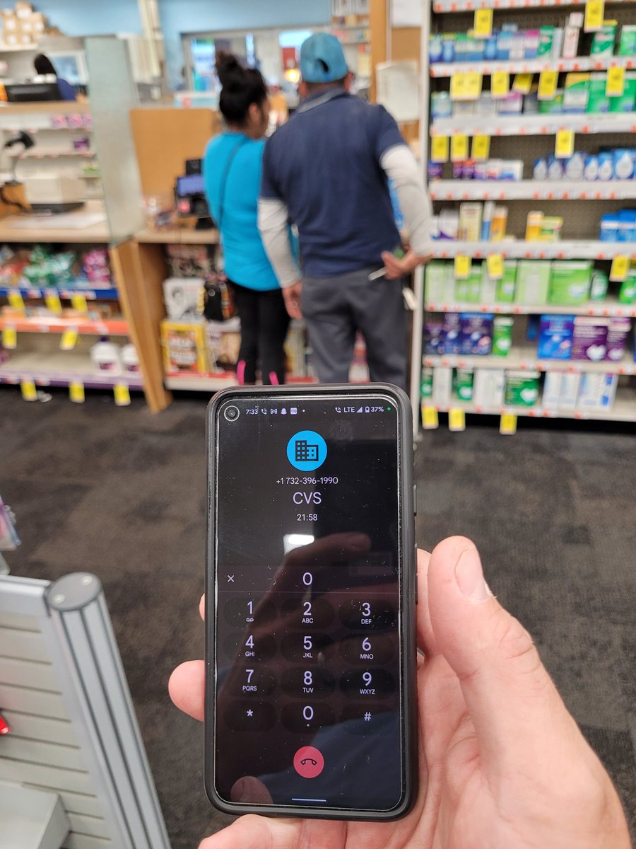 ascotell's tweet photo. @cvspharmacy been waiting 21 min for some one to pick up the phone so I decided to drive in.  3 cars waiting.  This CVS is horrible.  Every time we deal with this place is terrible https://t.co/1MAB1ZHdUD