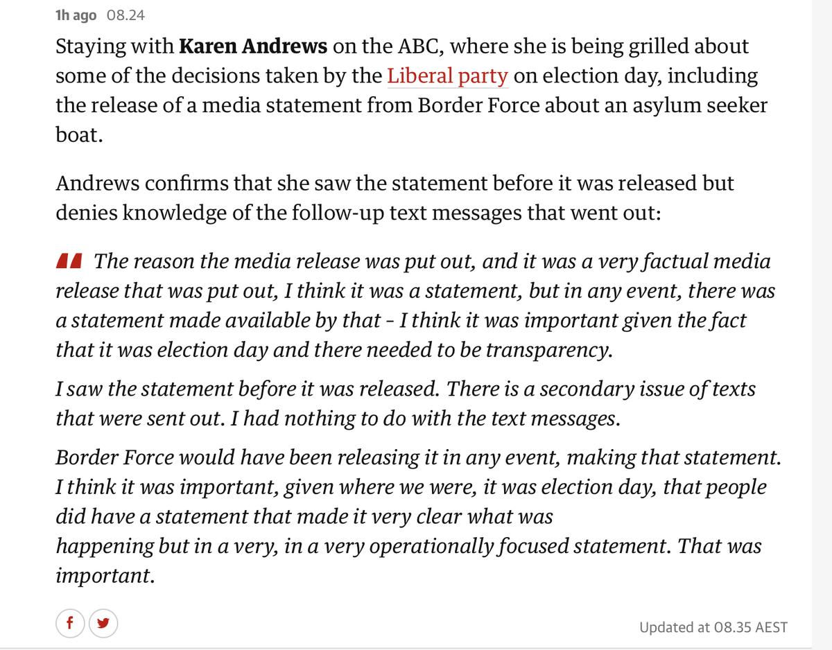 Yeah but no but yeah but no but yeah but no.

As dishonest in opposition as she was in government.