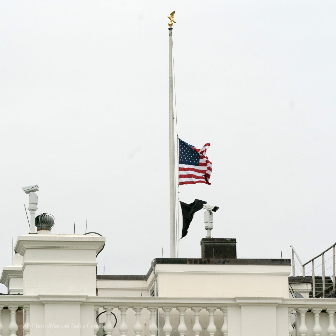 AP's tweet image. President Joe Biden has directed that American flags be flown at half-staff through sunset Saturday in honor of the victims of the mass shooting at Robb Elementary School in Uvalde, Texas.

Biden will address the nation at 8:15 p.m. EDT. apne.ws/q5lh5SW