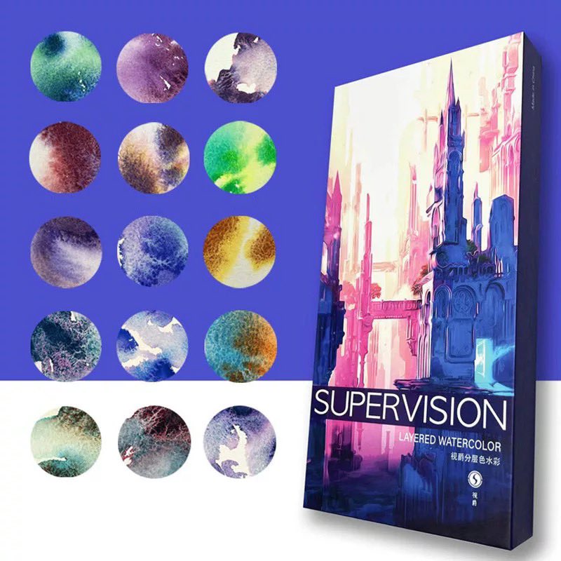 SuperVisionが最近発売した新色の分離がえぐい(ᯅ̈ )!!これは欲しいなぁ～
 #画材研究タグ 