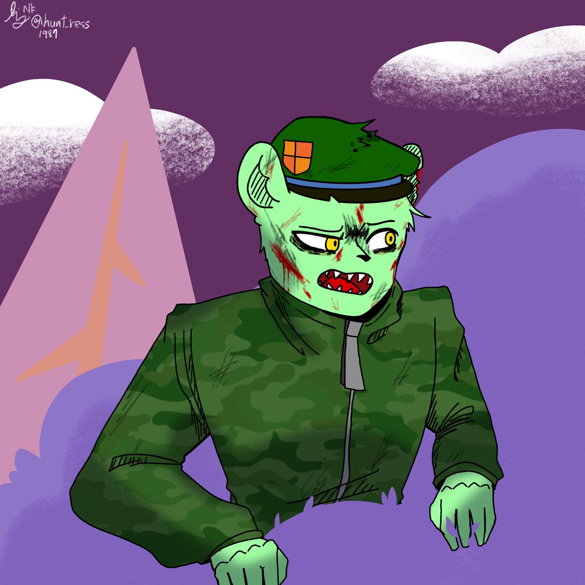 RT @hunt_ress1987: 플릭피!!! 엉망진창이여도 귀여운 너💚💚💚 #happytreefriends #HTF #해트프  #해피트리프렌즈 #플리피 #Flippy #Fliqpy