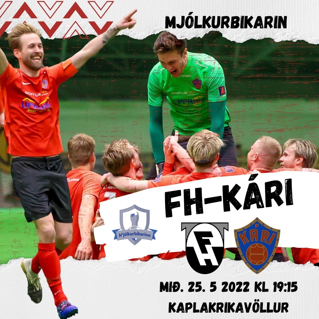 Við Káramenn minnum á leikinn á morgun.
FH - Kári í 32-liða úrslitum Mjólkurbikarsins.

Við hvetjum alla Skagamen til að mæta í Kaplakrika og styðja við bakið á Skagaliði Kára gegn stórliði FH.