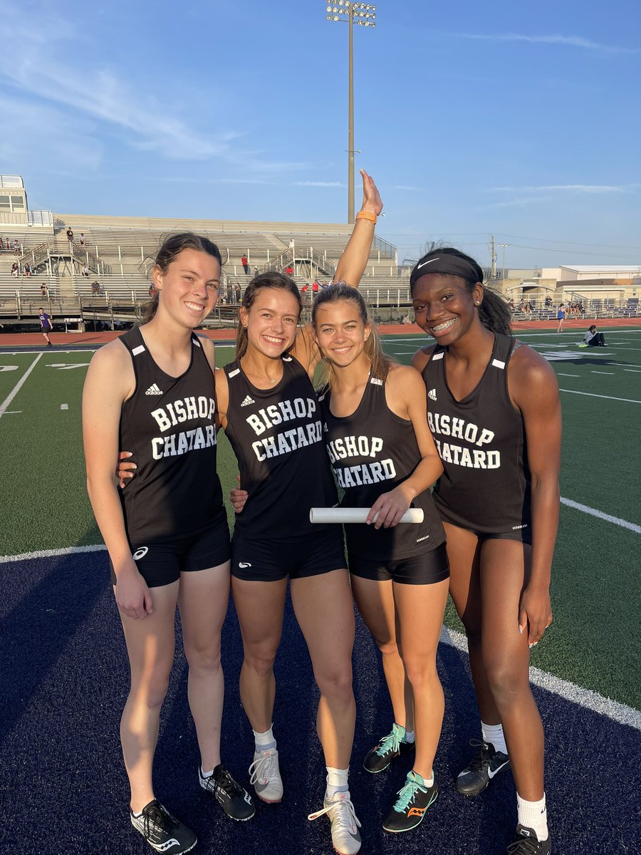BCHSTrack1's tweet photo. Addison Duncan, Emma Stapleton, Adeline Miller, and Bri Buels are GOING TO STATE IN THE 4x100!!!!!!!! 💙💙💙💙 https://t.co/IT8ozztgpQ