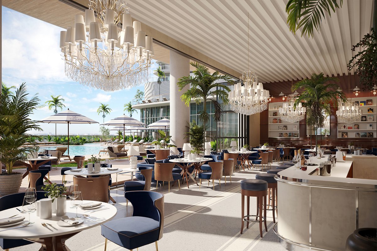 arquitectonica's tweet photo. Mast Capital and Cipriani recently celebrated the launch of Cipriani Residences Miami. Designed to occupy an entire block in the Brickell District, the development features 3 high-rise buildings of 80, 59, and 50 stories with the tallest tower at 939 feet. 
#design #architecture https://t.co/lv2isEPzdB