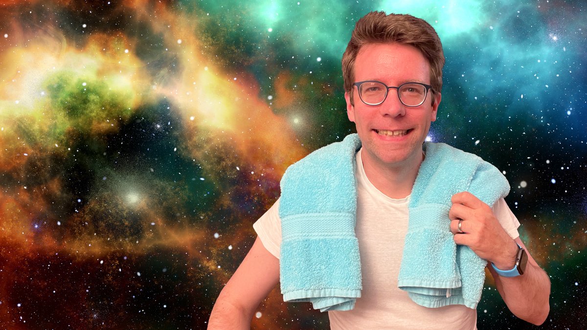 Thomie_ch's tweet photo. "A towel, it (The Hitchhiker's Guide to the Galaxy) says, is about the most massively useful thing an interstellar hitchhiker can have."
Are you ready for anything the universe might throw at us? Happy #TowelDay everyone! #Dontpanic #42istheanswer #DouglasAdams #THHGTTG https://t.co/4t7NnOXOhj