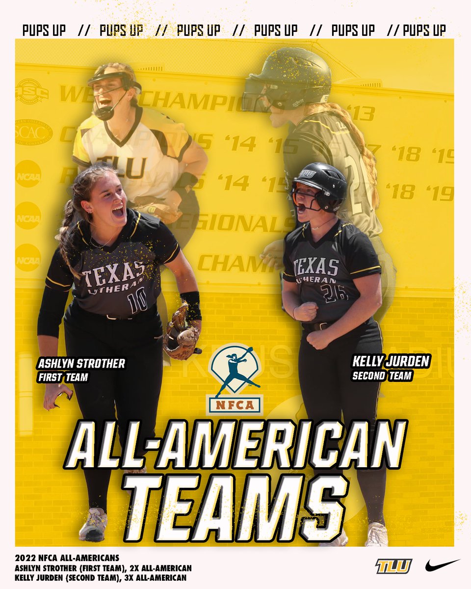🇺🇸 All-Americans 🇺🇸 

Congratulations to <a href="/ashlynstrother/">Ashlyn</a> &amp; <a href="/kelly_jurden/">Kelly Alexander</a> on being named All-Americans by the <a href="/NFCAorg/">National Fastpitch Coaches Association</a>!

🗞: tlubulldogs.com/sports/sball/2…

#TooLiveU | #PupsUp