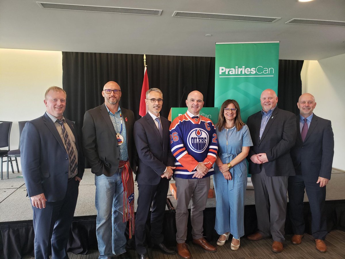 Thank you to all of the partners – including <a href="/ExploreEdmonton/">Explore Edmonton</a>, <a href="/TravelAlberta/">Travel Alberta</a>, <a href="/IndigenousAB/">IndigenousAlberta</a>, <a href="/ABTourismVoice/">Tourism Industry Assoc of Alberta</a>, and <a href="/YourAlberta/">Alberta Government</a> –  for participating in today’s announcement of federal support for <a href="/KDaysyeg/">K-Days</a> and #Alberta’s tourism sector! #PrairiesCanFunded