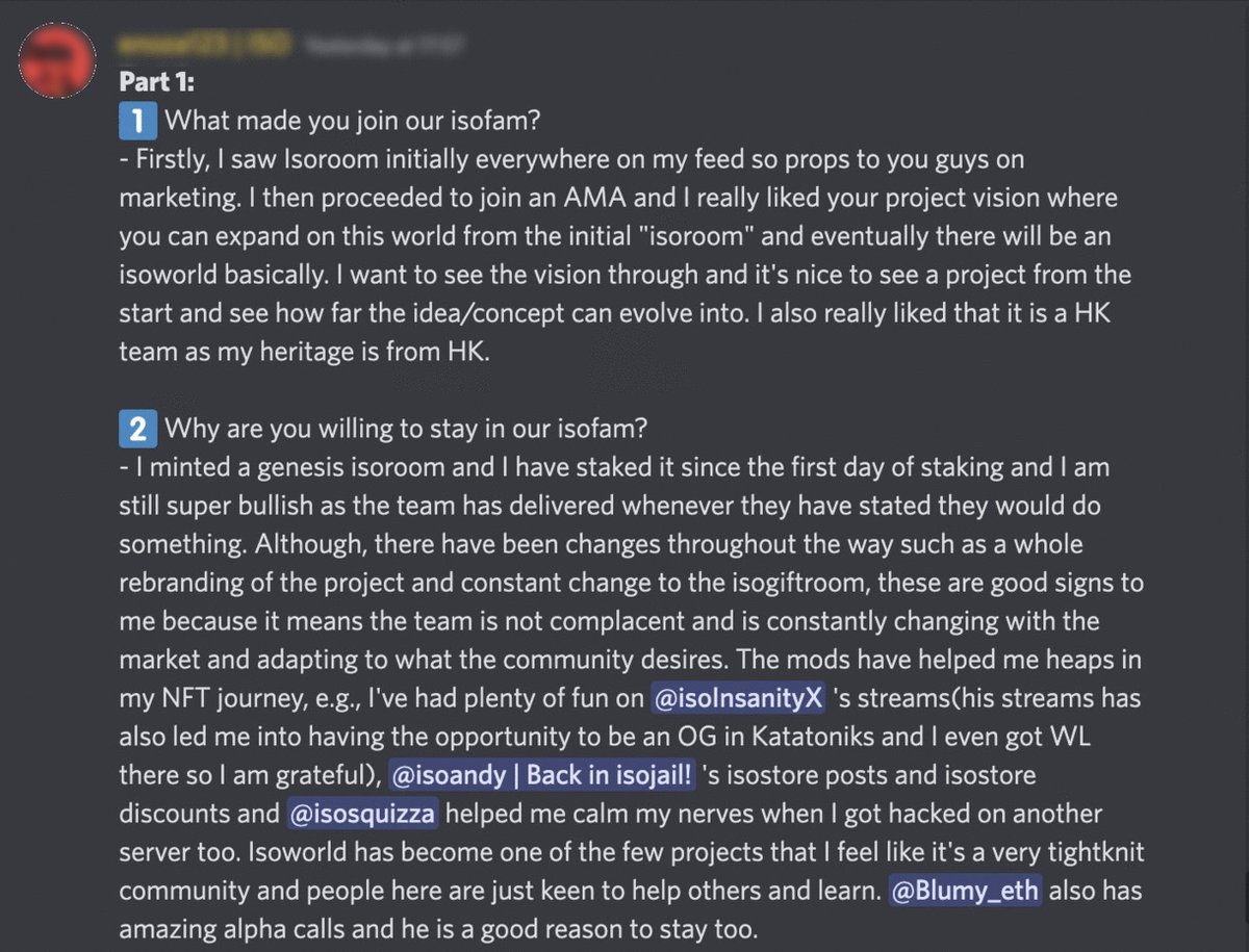 "I feel like it's a very tightknit community and people here are just keen to help others and learn."💁