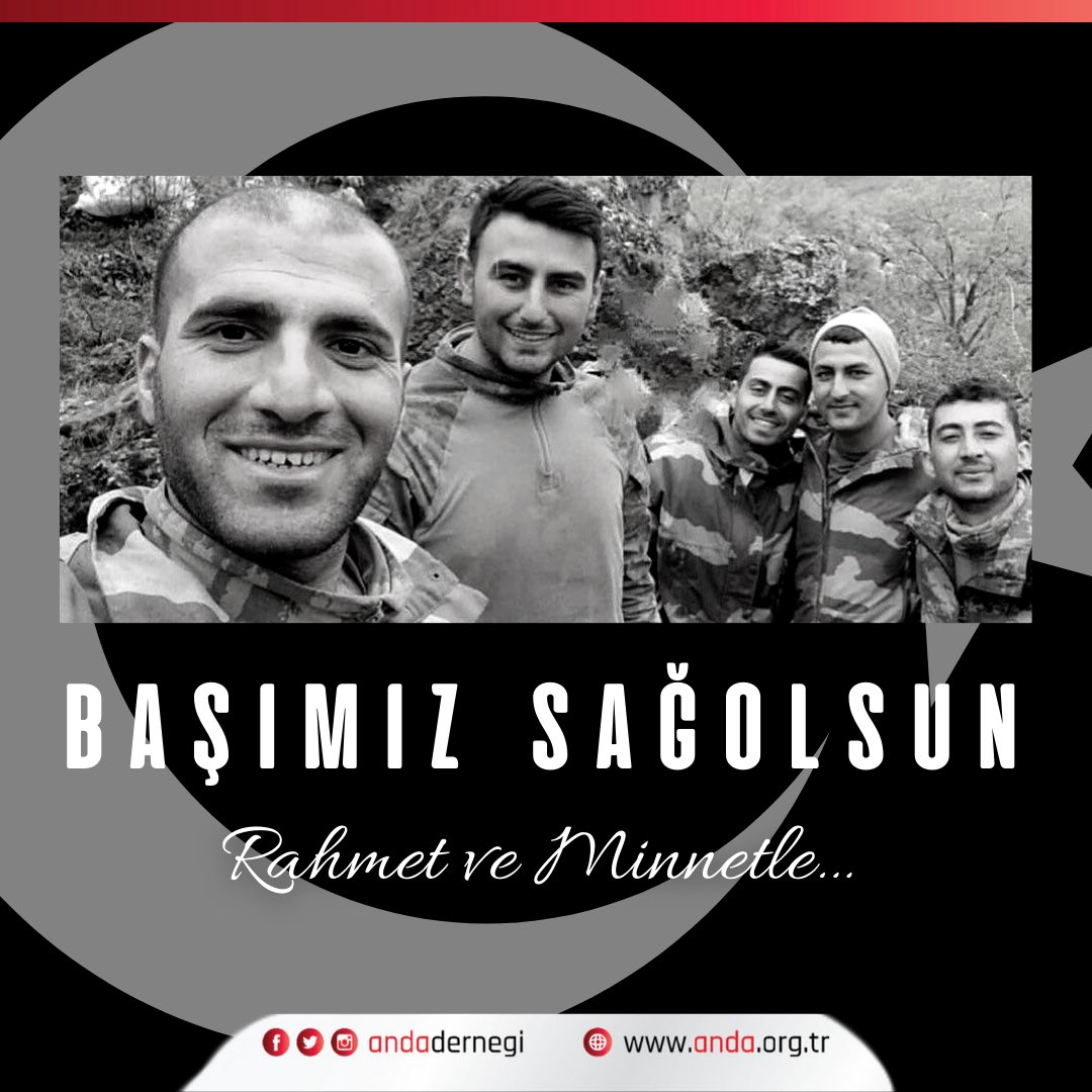 Pençe-Kilit operasyon bölgesinde teröristlerle çıkan çatışmada şehit olan kahraman Mehmetçiklerimiz Onur Doğan, Celal Tekedereli, Abdulkadir Güler,Bican Kapılay,Hüseyin Cankaya’ya Allah’tan rahmet,ailelerine başsağlığı diliyoruz. 
🇹🇷