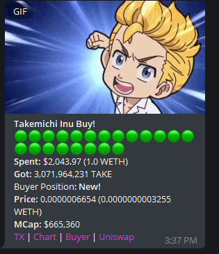 TakemichiInu's tweet photo. The floor is rising, new chads loading up daily...dApp upgrades almost done...staking this weekend...first launch soon.

$TAKE the chance before it's gone!

https://t.co/dXMO3JzBr3 https://t.co/5qC5vUwPxH