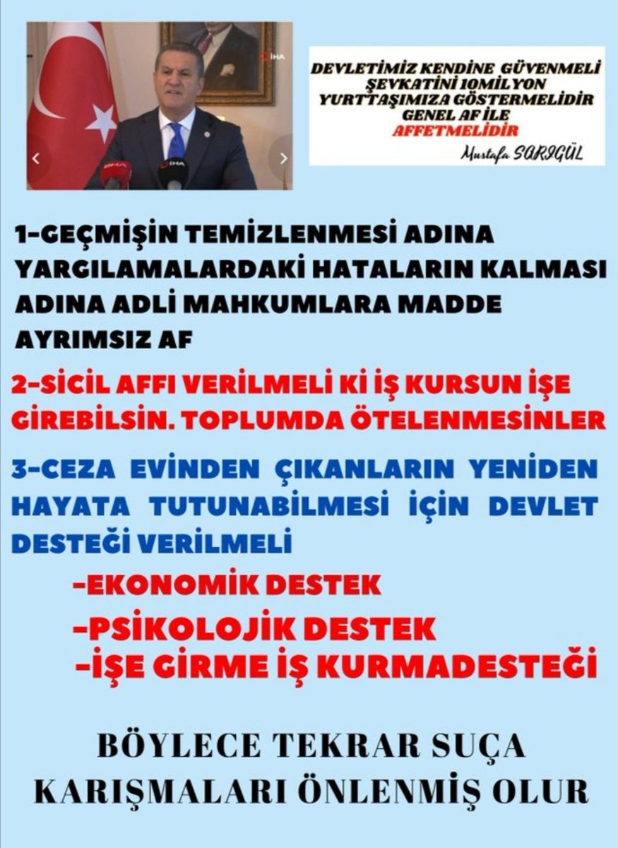 <a href="/bybekirbozdag/">Bekir  Bozdağ</a> Adil yargılanma oranı yüzde 52.1 İzindeki mahkumlar madde ayrımsız dışarıdalar, kapalı cezaevindeki mahkumlar için 
AyrımsızAF EşitYasa
<a href="/yilmaztunc/">Yılmaz TUNÇ</a> 
<a href="/TBMMGenelKurulu/">TBMM Genel Kurulu</a> 
<a href="/TBMMresmi/">TBMM</a> 
@tbmmiletisim 
<a href="/TBMMinshakkom/">İnsan Hakları</a>