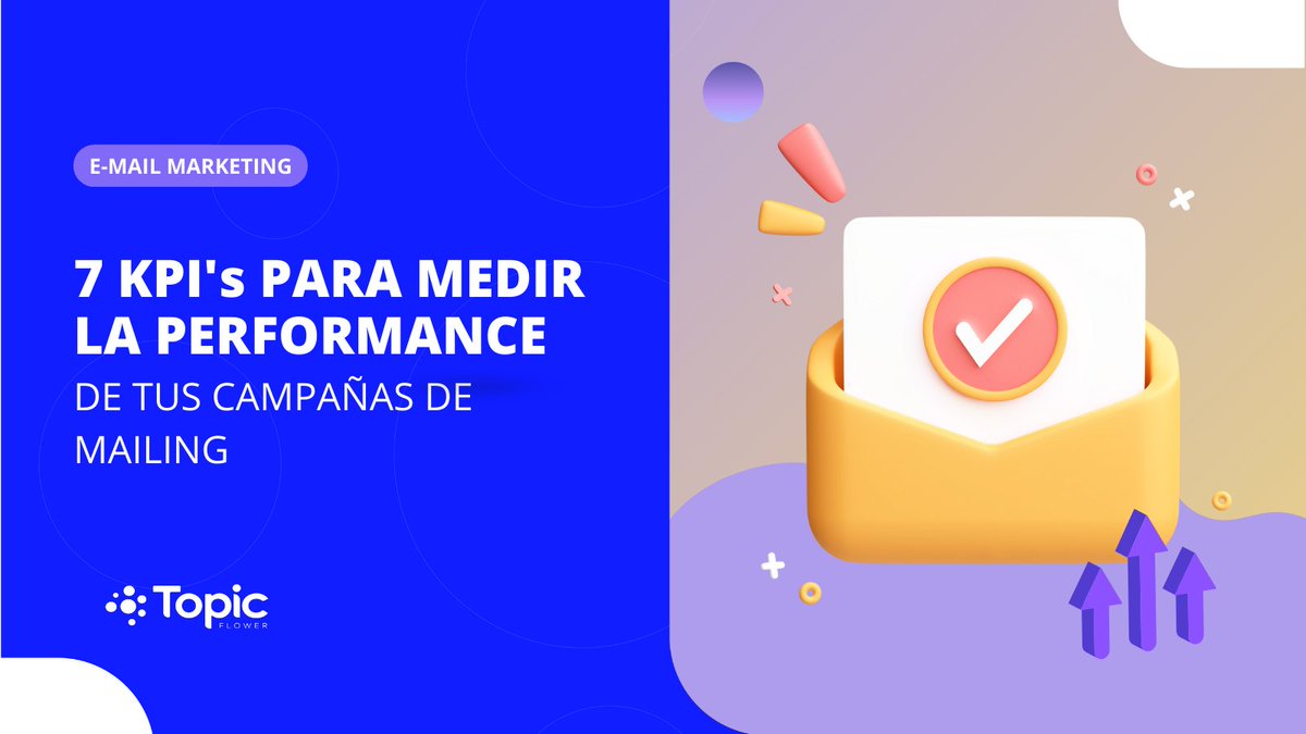 Hacer por hacer no va más... ❌❌empieza a medir ahora tus campañas de #Emailing con estos 7 KPIs que te ayudarán a mejorar la performance de tu estrategia.

📨topicflower.com/blog/siete-kpi…

Escriben nuestr@s amig@s de <a href="/mailify_es/">Mailify ES</a> 😎✍️

#emailmarketing #marketingautomation #Analytics