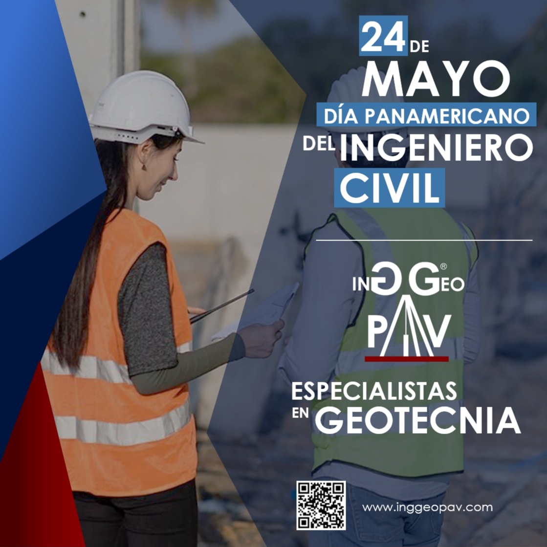 👷🏻‍♂️ #DíaPanamericanodelIngenieroCivil.
¡Gracias por su labor y aportar cada día a mejorar la infraestructura de nuestra sociedad!

#Inggeopav 
#EspecialistasenMecanicadeSuelos
#Geotecnia