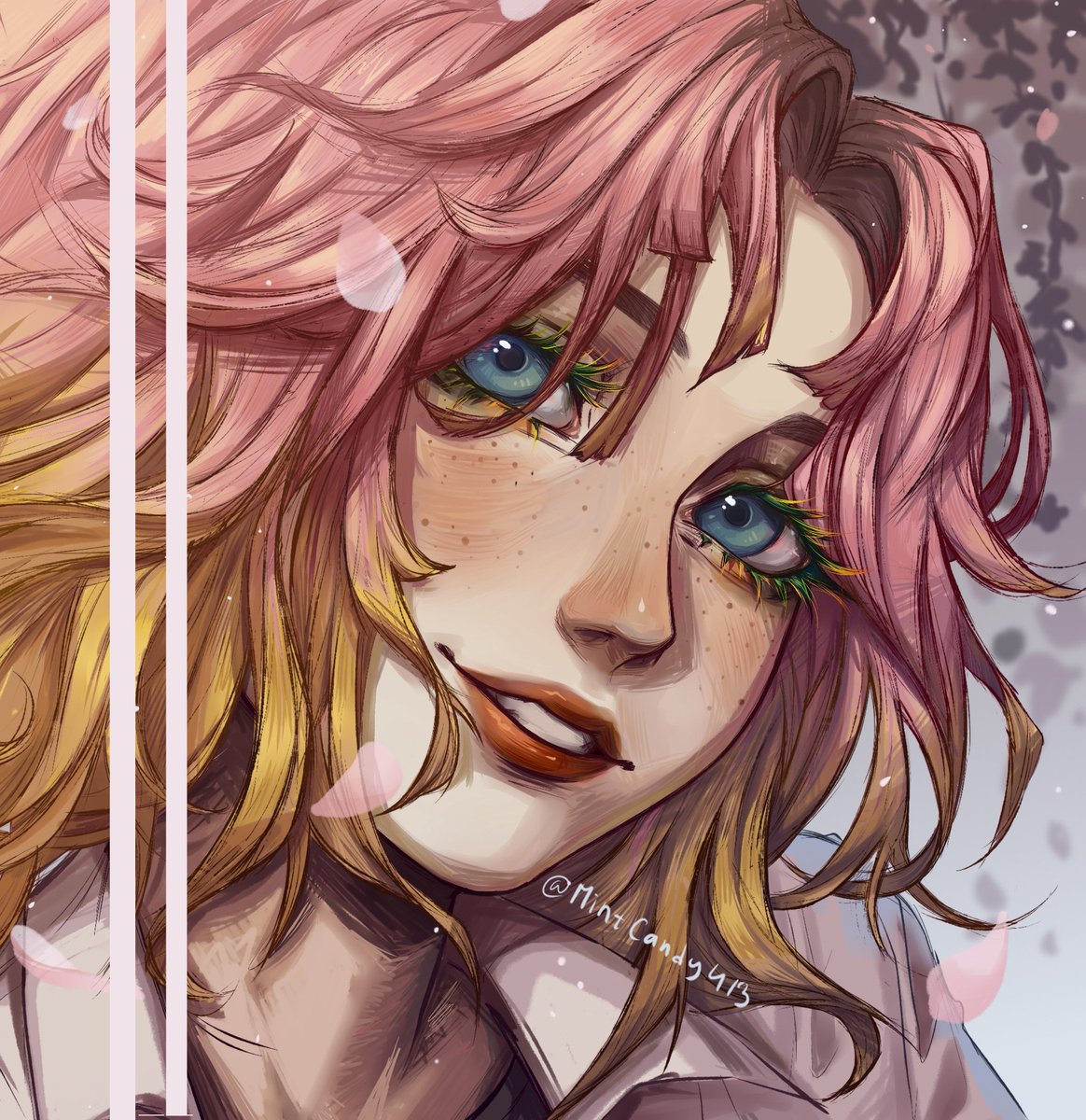 「Drew Niki with that cool hair she had re」|MintCandy413のイラスト