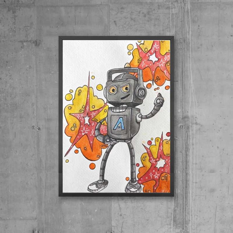 aceable's tweet photo. Ace π€ your muse. Huge thank you to our talented student, Ellie, for this awesome drawing! #aceable #fanart #acetherobot #driversed https://t.co/CpXi80bdzU
