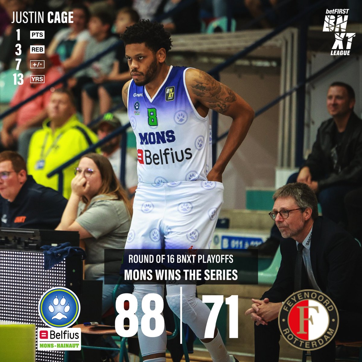 mons_hainaut's tweet photo. ๐ฅ ๐ฉ๐๐๐ง๐ข๐๐ฅ๐ !!! ๐ฅ
Quelle soirรฉe... Que d'รฉmotions... Dans ce #JUSTINGAME, nos Renards arrachent leur place pour les 1/8รจmes de finales de BNXT Playoffs en s'imposant 88 - 71 contre Feyenoord dans une rencontre riche en รฉmotions ๐คฉ๐ฅฒ
ALLEZ L'UNION !! ๐ https://t.co/Bb5DfTz3fL