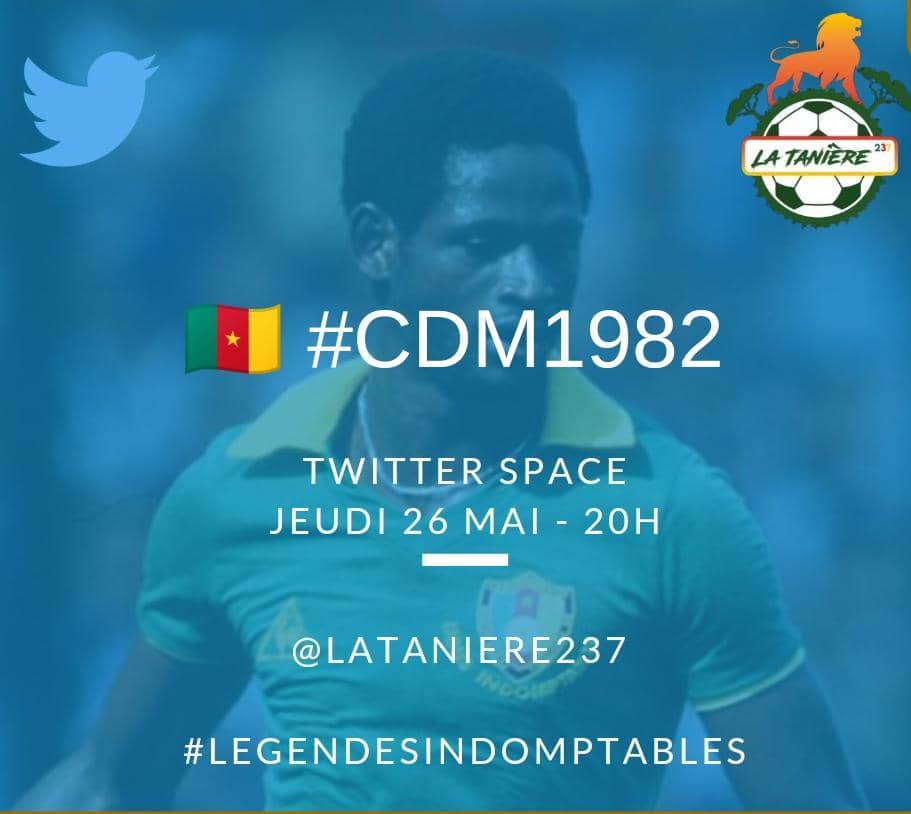 legendesind's tweet photo. 2e épisode Coupe du monde 1982
Soyez des nôtres jeudi 20H🇨🇲
21H🇨🇵
#CDM1982 @lataniere237
#LegendeIndomptable https://t.co/trjHPDGa5n