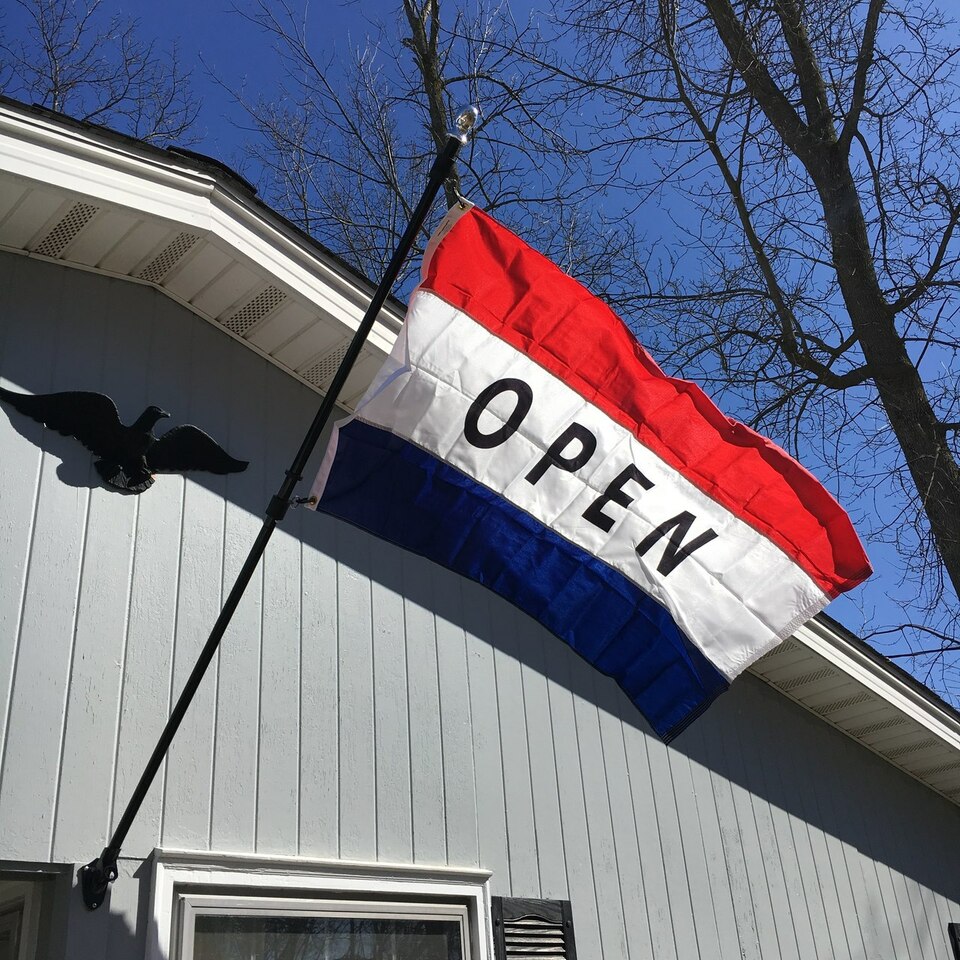 GrandNewFlag's tweet photo. 3'x5' Open Flag is made of heavy-duty 200 Denier Nylon for toughness, durability, and longevity. Let your customers know you are Open for business!
.
.
.
#grandnewflag #flags #open #business https://t.co/sZKjGsmIMJ