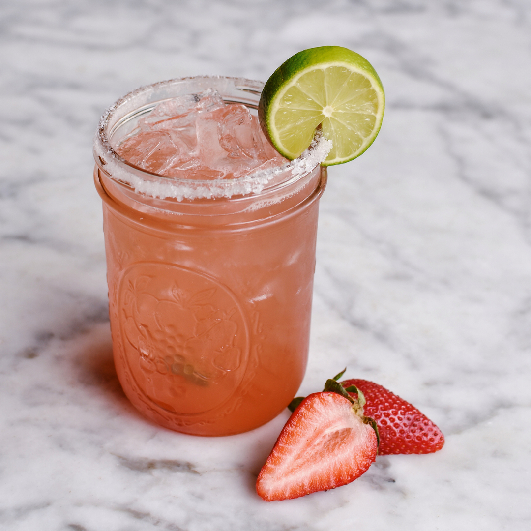 Cool down in this heat with sumn a lil spicy and sweet 🔥🍓 

Strawberry Jalapeño Margarita, made with El Jimador, Triple Sec, Strawberry Purée and fresh Lemon 👌 (Make it spicier with Ghost Pepper Tequila 👻)