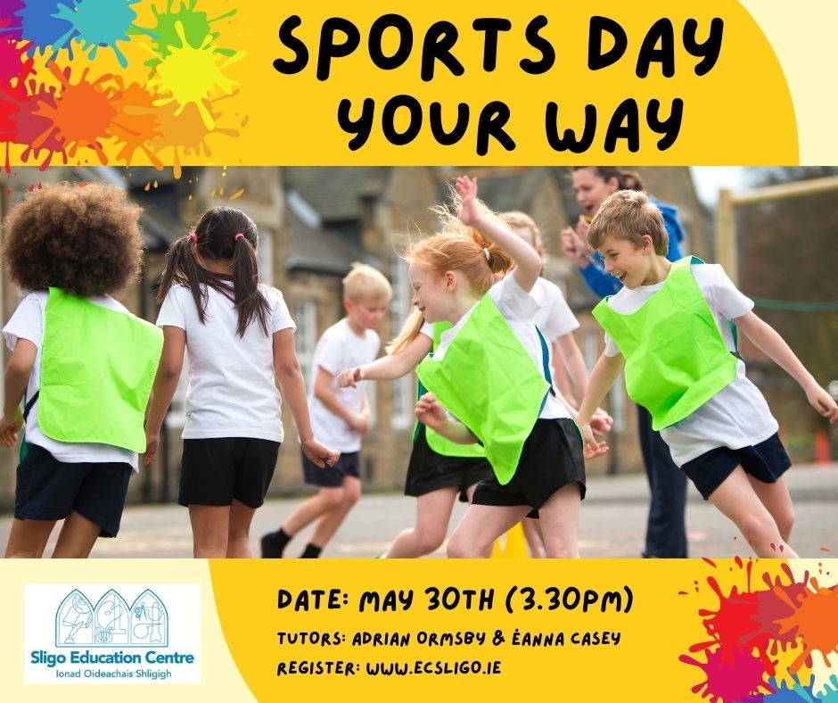 SligoEdCentre's tweet photo. Sports Day Your Way is the perfect answer to all your sports day questions
🤸Pick from a range of adaptable activities with backup materials
🤸Focus on getting every child active - differentiated across 4 levels
👉Register: https://t.co/DVjpirnApn
@eannac5 @AdrianOrmsby https://t.co/v1EaXCnuSM