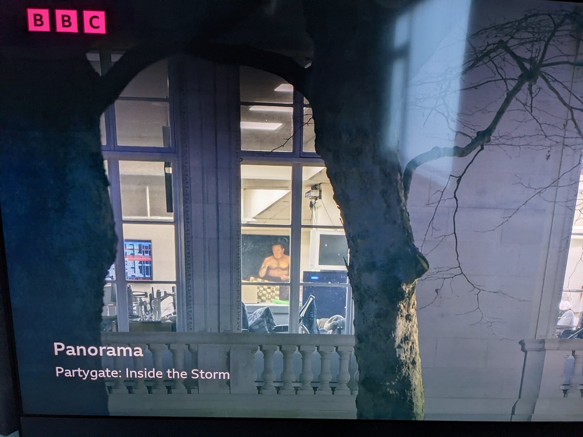 Not a fan of Boris before but even less so after watching #Panorama but the question still remains who is the man in the window #Partygate