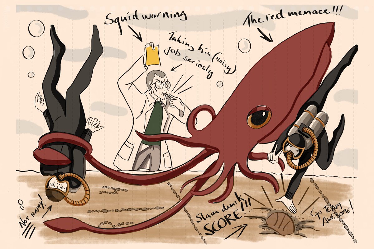 EpicSpcSquid89's tweet photo. But a little foul play never hurt anyone, right? #Squidball https://t.co/aq1WWQ5ptz