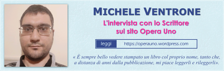 OperaUno's tweet image. Sul sito Opera Uno l'intervista con lo scrittore Michele Ventrone che ci parla delle sue pubblicazioni. ⬇  
operauno.wordpress.com/intervista-con…