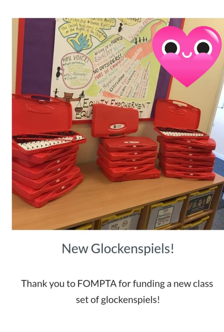 FOMPTA's tweet photo. When you support us through sending the kiddies to discos, coming to the fair &amp; helping out at events, this is what we can do!! New instruments purchased by us for our children. Disclaimer.....Not taking the blame for any headaches due to playing of said new instruments 😜 https://t.co/HYnwLGfaY9